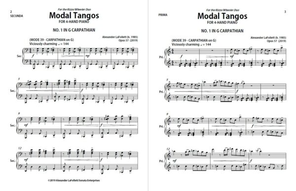 Modal Tangos 4-Hand Image 1